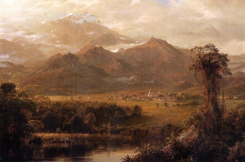 Frederic Edwin Church Mountains of Ecuador Sweden oil painting art